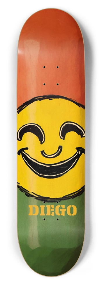 DIEGO DECK Smiley 01 8-1/2 Skateboard Deck