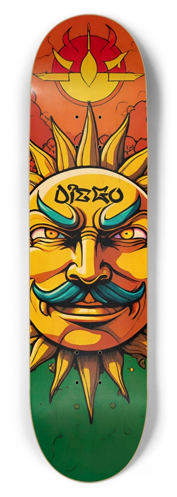 DIEGO DECK Sun God Deck 01 8-1/2 Skateboard Deck