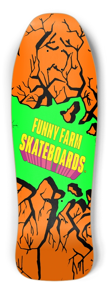 Jeff Phillips Tribute Deck - Orange Shred Shredder Shape