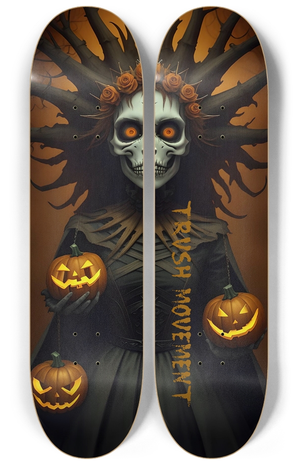 Happy Samhain 2024 Skateboard Series 2 Deck Wall Series