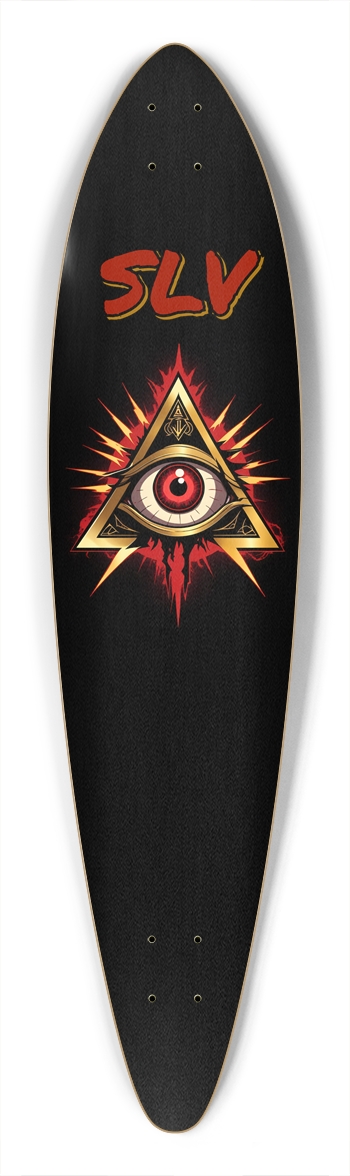 SLV Eye - Red Pintail Longboard