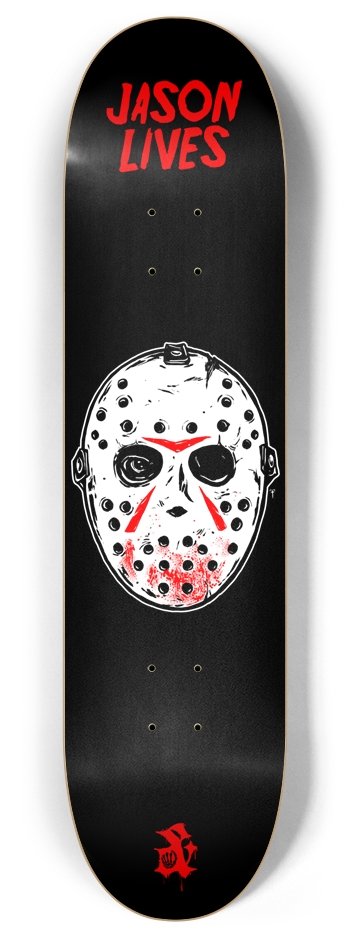 Jason lives 8 Inch Skateboard Deck