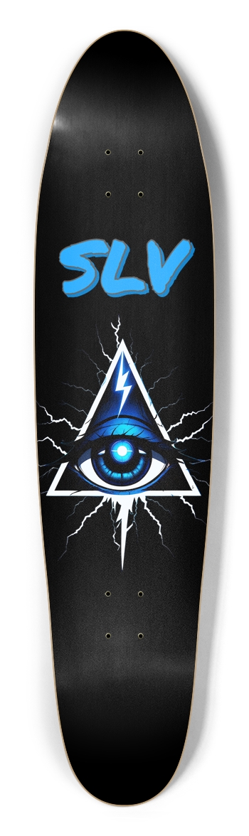 SLV All Seeing Eye - Blue Longboard Shape