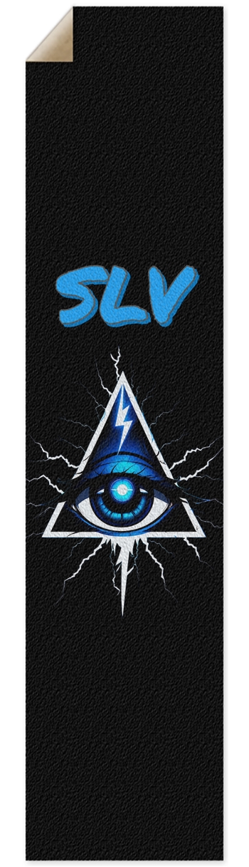 All seeing Eye - SLV - Blue Griptape for Longboards