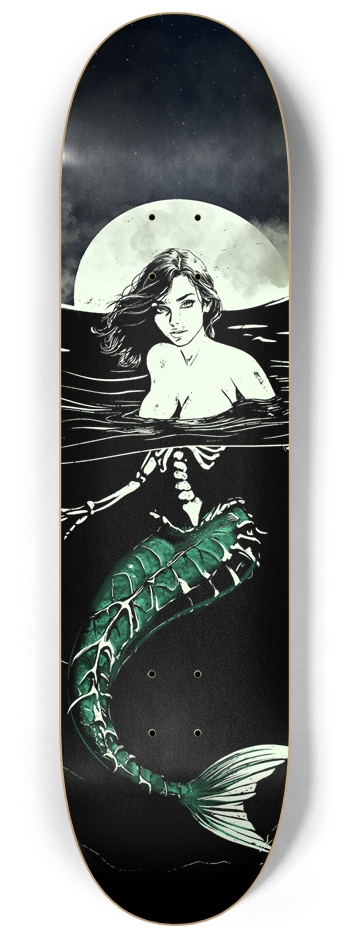 Siren Glow-In-The-Dark Skateboard 8-1/4 Skateboard Deck
