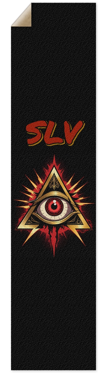 All seeing Eye - Longboard - SLV - Red Griptape for Longboards
