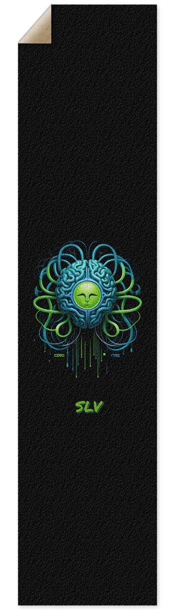 CrossWired Brain - Longboard - SLV Griptape for Longboards