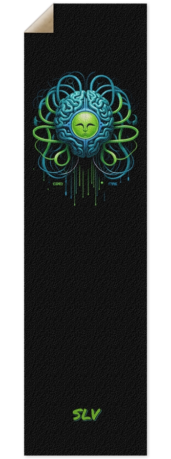 CrossWired Brain - Popsicle - SLV 9 x 33 Inch Griptape