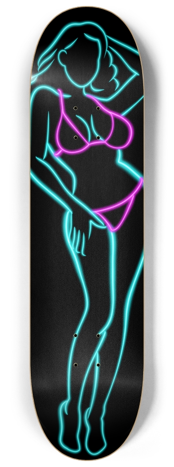 Neon Lights 8-1/4 Skateboard Deck