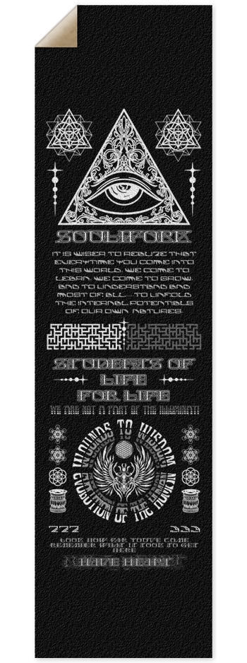 WOUNDS TO WISDOM GRIPTAPE 9 x 33 Inch Griptape