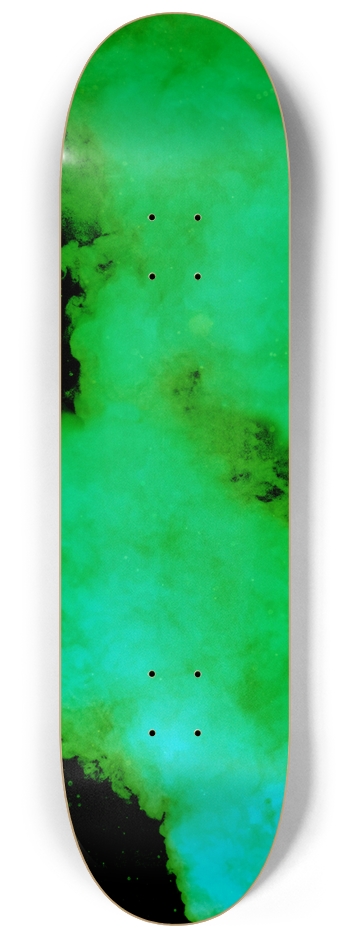 Green Smoke  8-1/4 Skateboard Deck