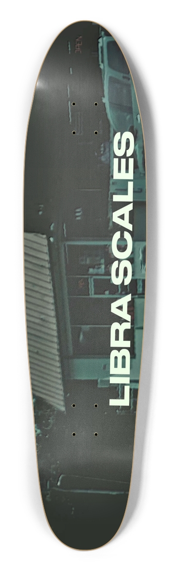 Libra Scales Glow in the Dark Custom Longboard Longboard Shape