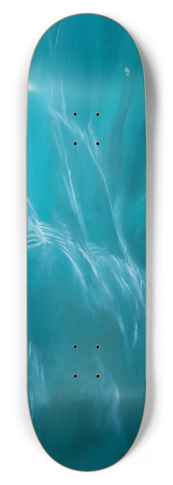 'Greenish Blue or Bluish Green' (Skateboard Deck) 8-3/4 Inch Skateboard