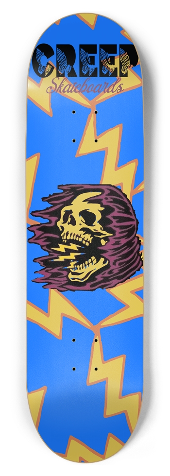 Electric Skull 8-3/4 Inch Skateboard