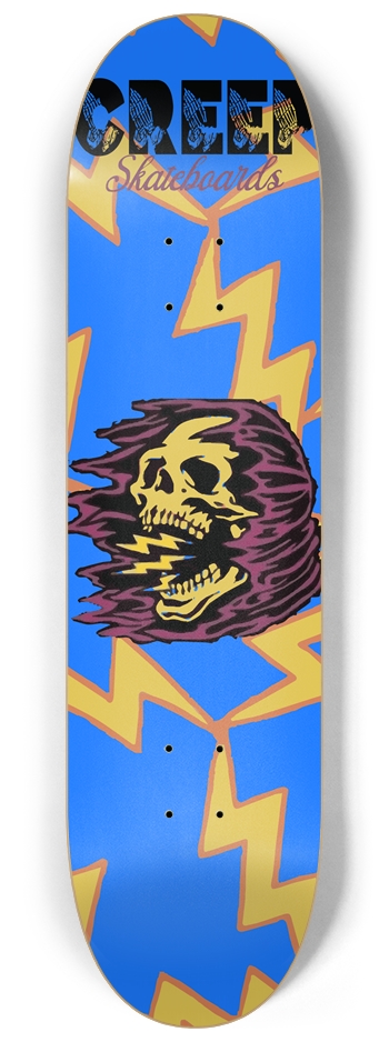Electric Skull 8-1/4 Skateboard Deck