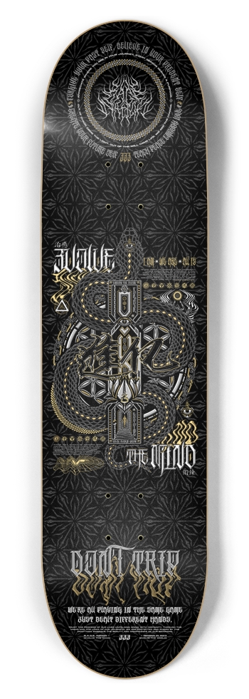 8.5" • EVOLVE THE MIND V1 • Skateboard Deck 8-1/2 Skateboard Deck