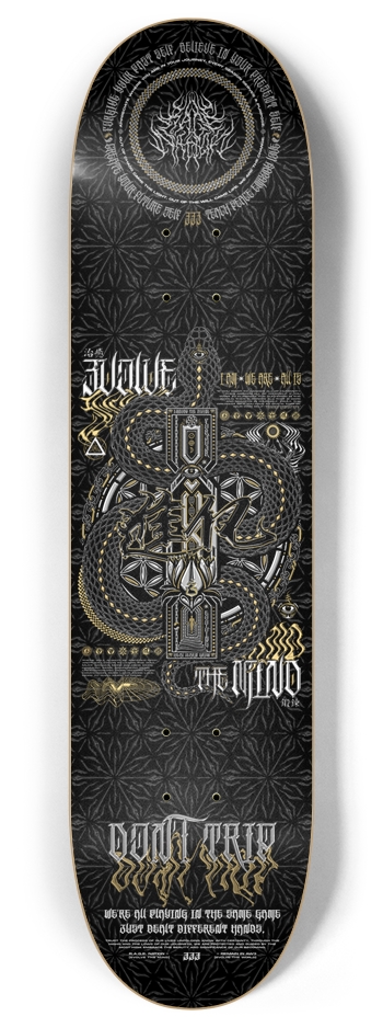 8" • EVOLVE THE MIND V1 • Skateboard Deck 8 Inch Skateboard Deck