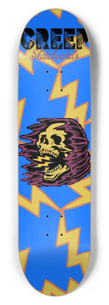 Electric Skull 8-1/2 Skateboard Deck