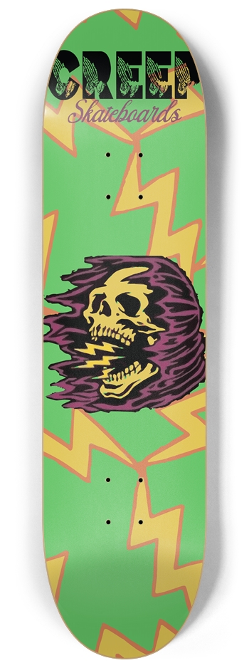 Electric Skull 8-1/4 Skateboard Deck