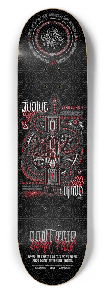 8.5" • EVOLVE THE MIND V3 • Skateboard Deck 8-1/2 Skateboard Deck