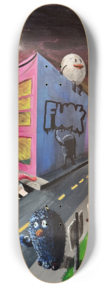 City Night 8-1/4 Skateboard Deck