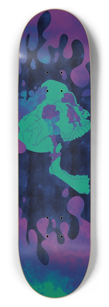Bubbly skull 1 Skateboard 8-1/2 Skateboard Deck