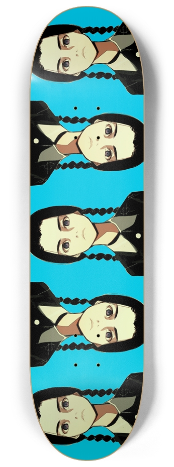 Wednesday Addams Skateboard Glow In The Dark Deck 8-1/4 Skateboard Deck