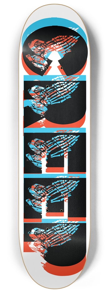 Creepin 3D 8-1/4 Skateboard Deck