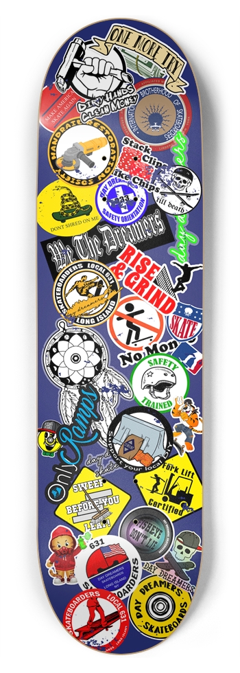 Blue Collar Skateboard - 8.75 8-3/4 Inch Skateboard