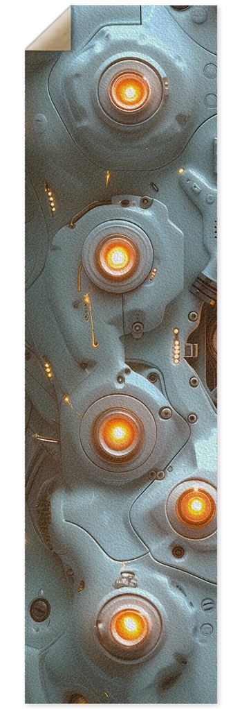 White Hoverboard Custom Griptape 10 x 36 Inch Griptape