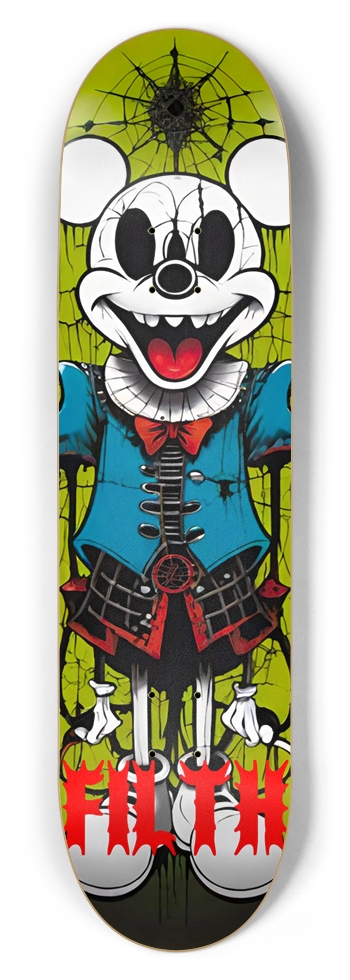 FILTH Bendy Horror Mouse 01 8-1/2 Skateboard Deck