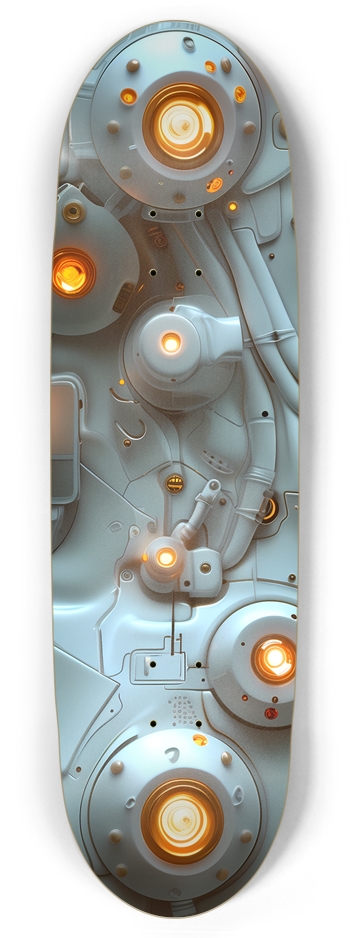 White Hoverboard Thruster Football Board Football Shape