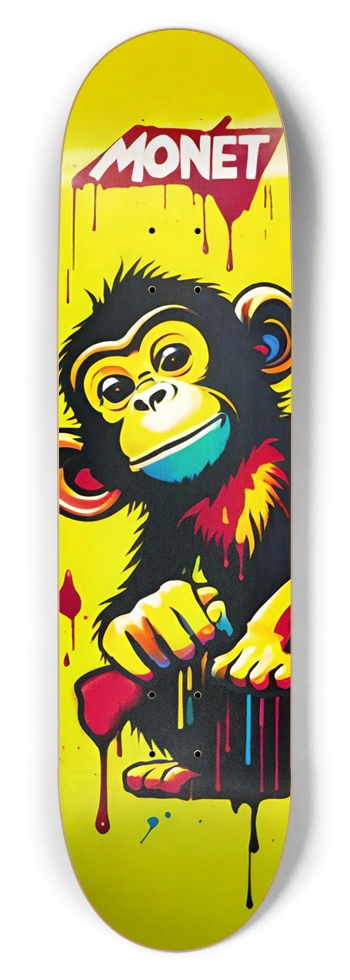 DOPE Chimp Dark MONET 08 8-1/2 Skateboard Deck