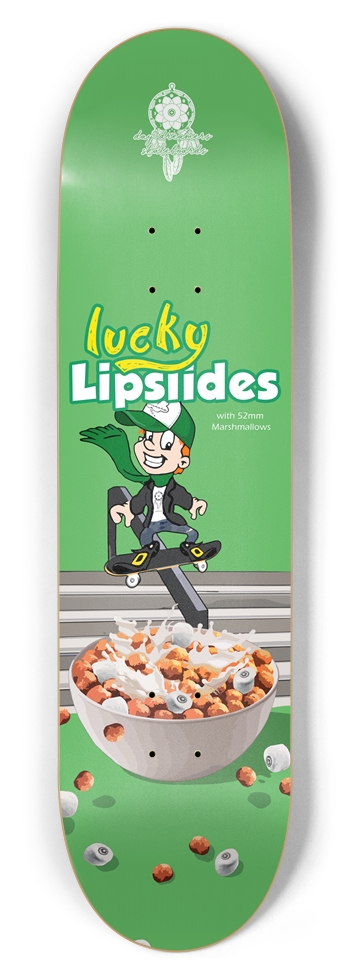Lucky Lipslides - 8.5 8-1/2 Skateboard Deck