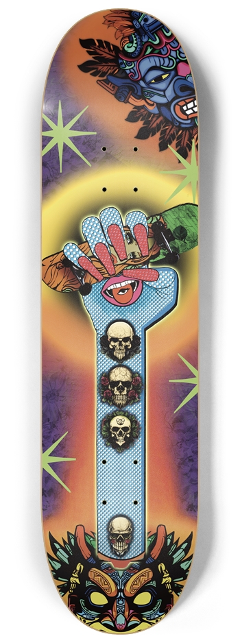 Vivid Enchantment Skateboard 8-1/4 Skateboard Deck