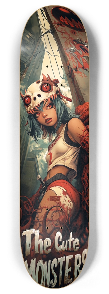 Cute Monsters Custom Skateboard 8 Inch Skateboard Deck