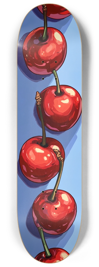 Cherry Line Skateboard 8-1/4 Skateboard Deck