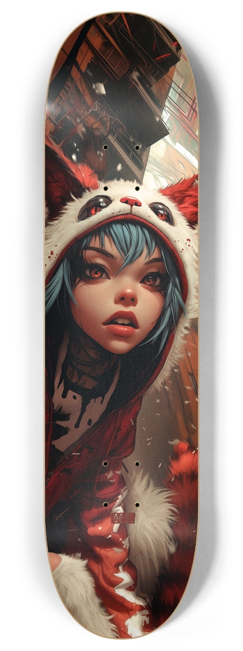 Panda Girl Custom Skateboard 8 Inch Skateboard Deck