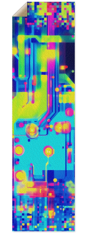 Neon Circuits Griptape 9 x 33 Inch Griptape