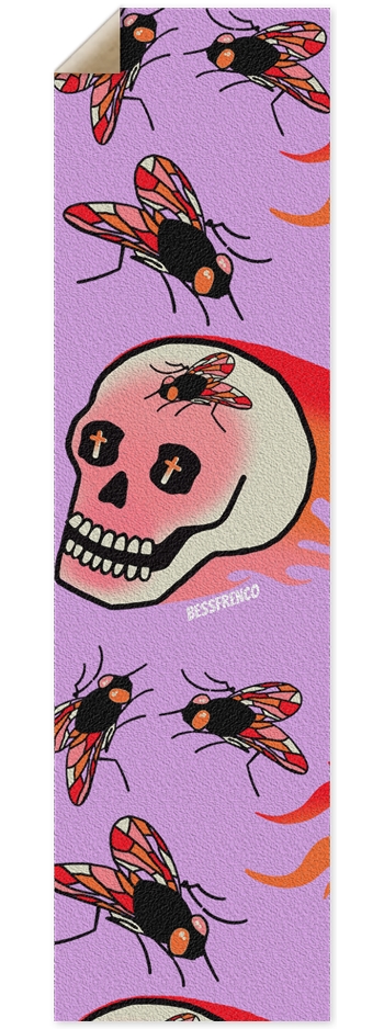 FLYING SKULL 9 x 33 Inch Griptape
