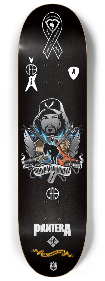 Dimebag 8-1/4 Skateboard Deck