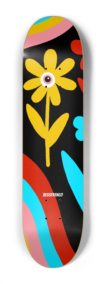 KIDS COSMIC GARDEN 7-1/4 Mini/Kid Skateboard