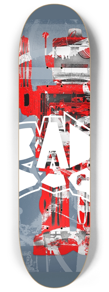 Bad Dog Robot Graffiti #3 8-1/4 Skateboard Deck