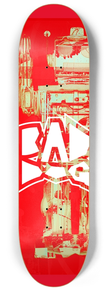 Bad Dog Robot Graffiti #6 8-1/4 Skateboard Deck