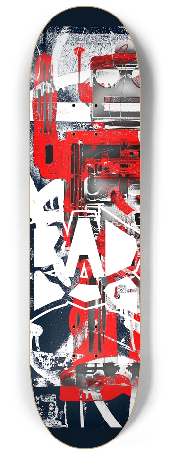 Bad Dog Robot Graffiti #7 8-1/4 Skateboard Deck