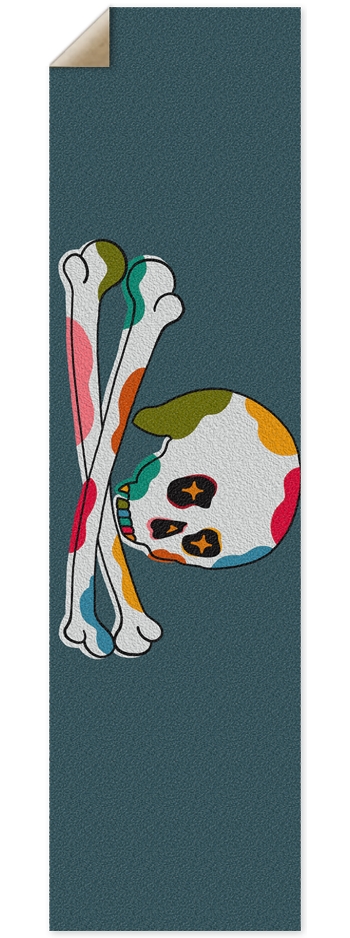 SKULL AND BONES 9 x 33 Inch Griptape