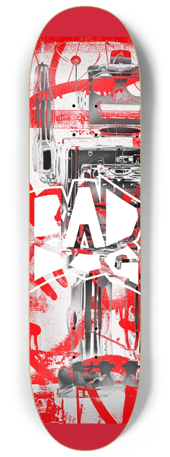 Bad Dog Robot Graffiti #4 8-1/4 Skateboard Deck