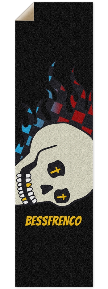 RACING SKULL 9 x 33 Inch Griptape