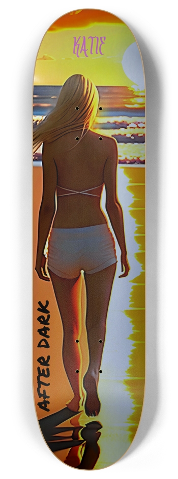Sunset (Silver) 8 Inch Skateboard Deck