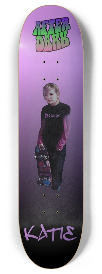 Katie (Silver) 8 Inch Skateboard Deck